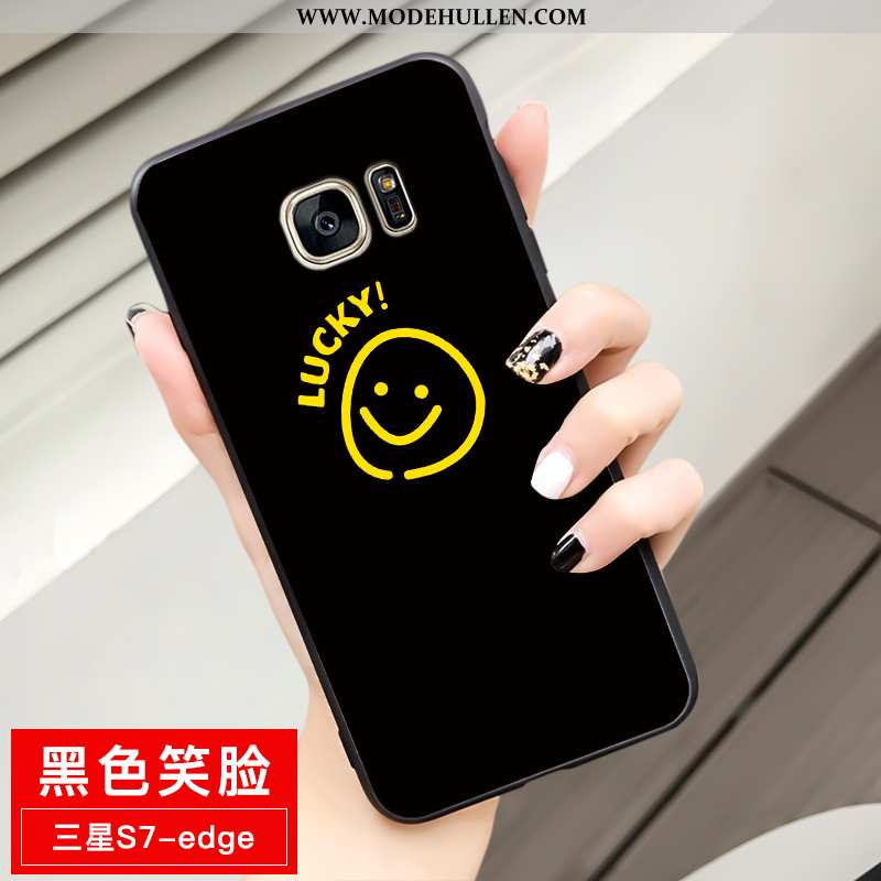 Hülle Samsung Galaxy S7 Edge Weiche Schutz Sterne Case Einfassung Anti-sturz Gelbe