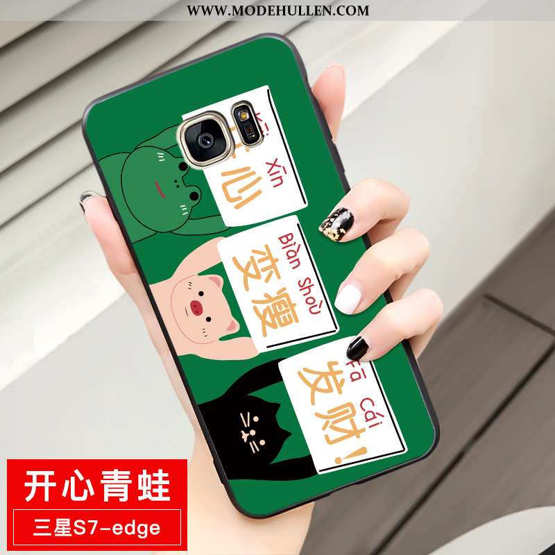 Hülle Samsung Galaxy S7 Edge Weiche Schutz Sterne Case Einfassung Anti-sturz Gelbe