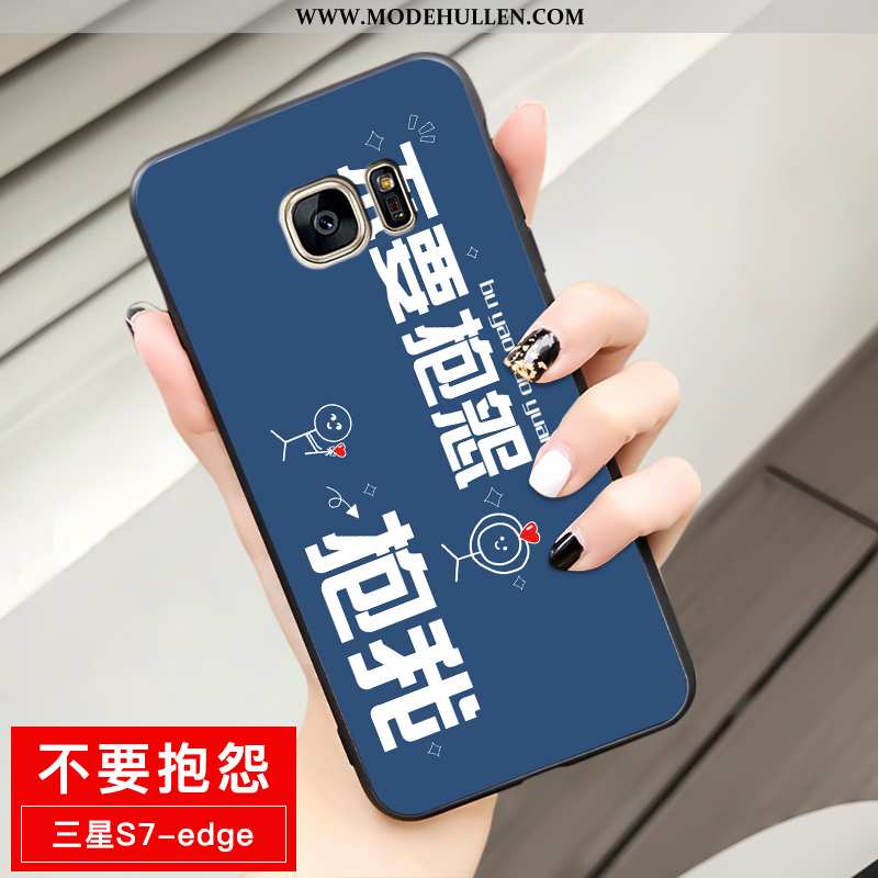 Hülle Samsung Galaxy S7 Edge Weiche Schutz Sterne Case Einfassung Anti-sturz Gelbe