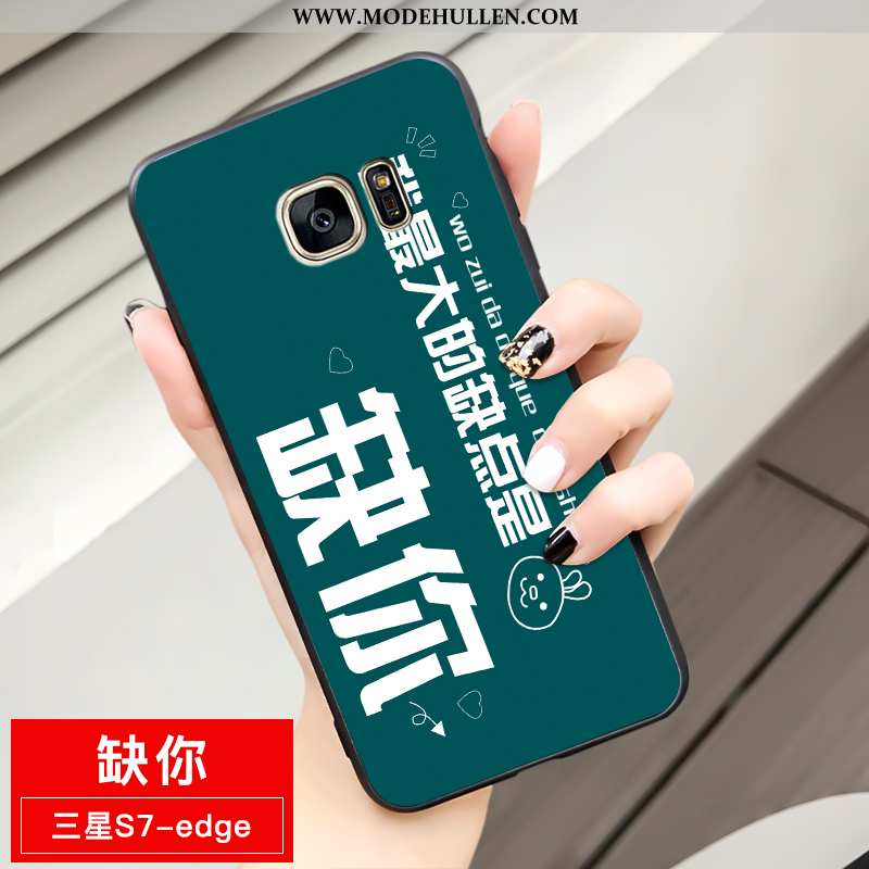 Hülle Samsung Galaxy S7 Edge Weiche Schutz Sterne Case Einfassung Anti-sturz Gelbe