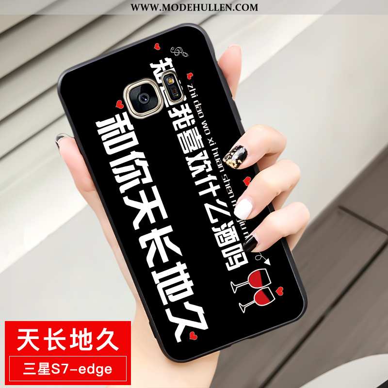 Hülle Samsung Galaxy S7 Edge Weiche Schutz Sterne Case Einfassung Anti-sturz Gelbe