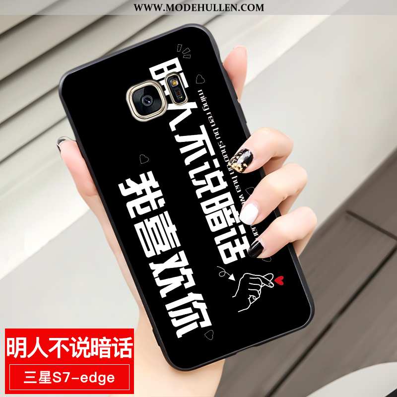 Hülle Samsung Galaxy S7 Edge Weiche Schutz Sterne Case Einfassung Anti-sturz Gelbe