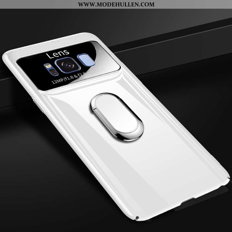 Hülle Samsung Galaxy S8 Glas Nubuck Persönlichkeit Trend Dünne Ring Einfassung Weiße