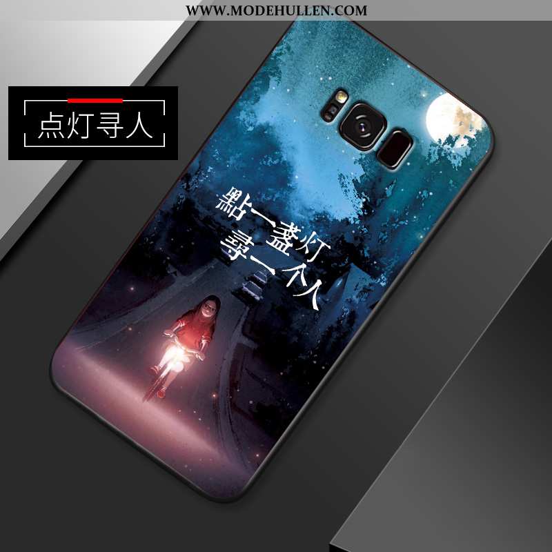 Hülle Samsung Galaxy S8+ Kreativ Super Anti-sturz Case Silikon Sterne Dunkelblau