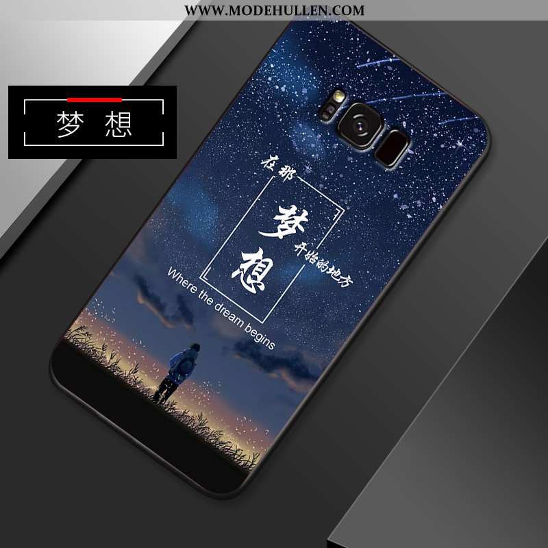 Hülle Samsung Galaxy S8+ Kreativ Super Anti-sturz Case Silikon Sterne Dunkelblau