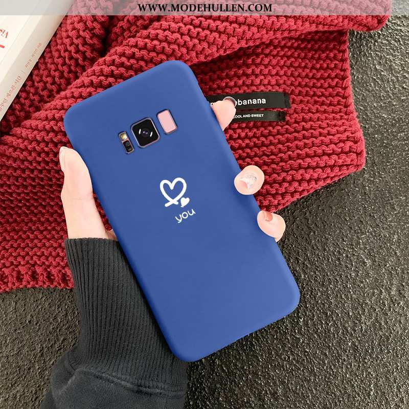 Hülle Samsung Galaxy S8 Kreativ Trend Dünne Liebe Anti-sturz Handy Silikon Blau