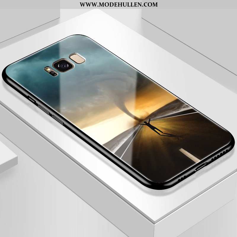 Hülle Samsung Galaxy S8 Kreativ Weiche Schutz Kunst Einfassung Sternenhimmel Case Lila