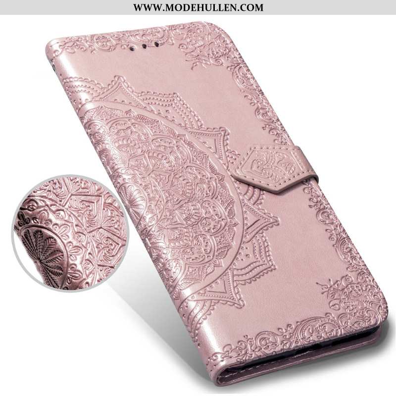 Hülle Samsung Galaxy S8+ Lederhülle Schutz Handy Case Clamshell Karte Sterne Rosa