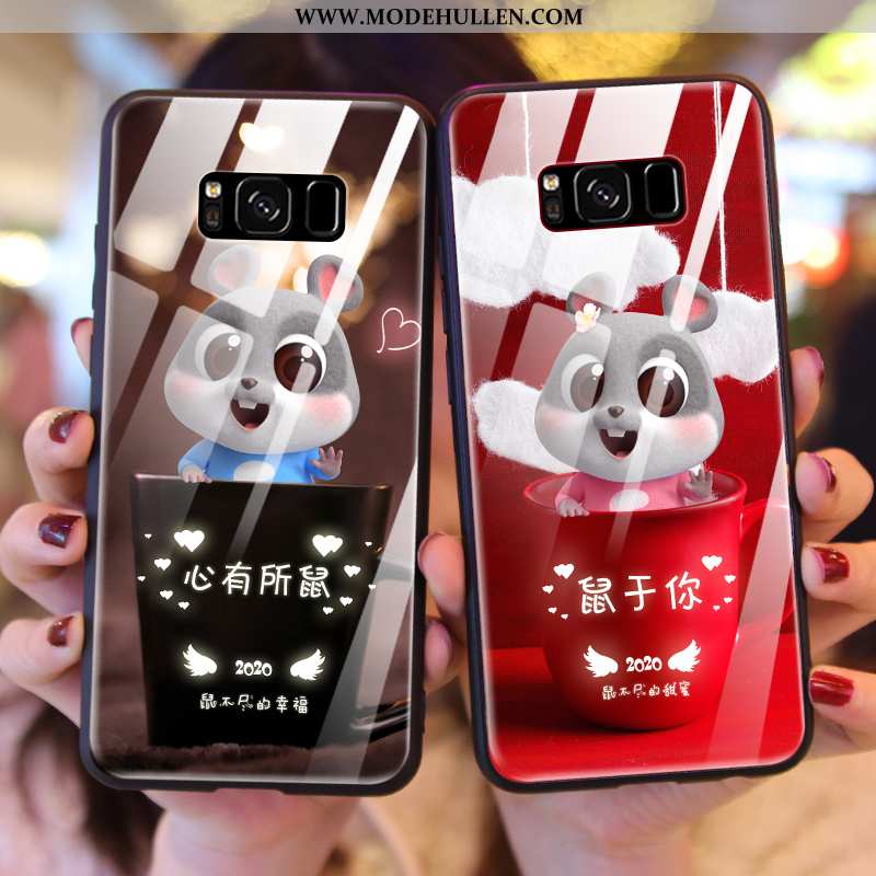 Hülle Samsung Galaxy S8 Nette Schutz Mini Case Anti-sturz Glas Handy Rote