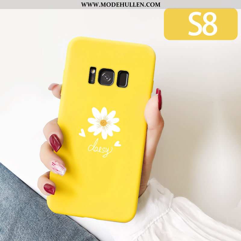 Hülle Samsung Galaxy S8 Nette Trend Netto Rot Kreativ Sterne Gelb Pulver Gelbe