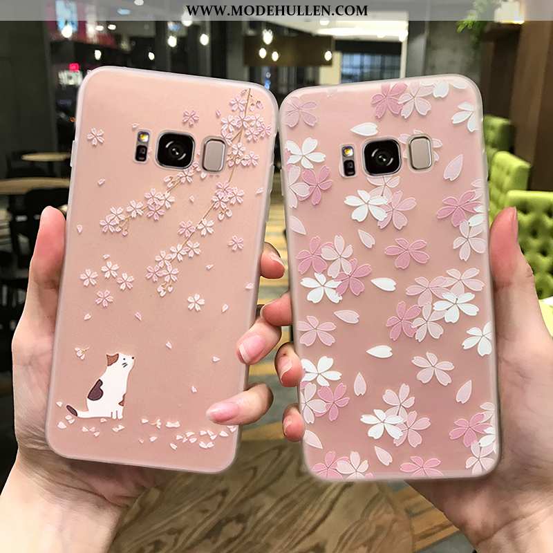 Hülle Samsung Galaxy S8 Nubuck Persönlichkeit Handy Super Trend Silikon Rosa