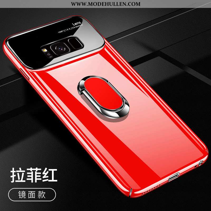 Hülle Samsung Galaxy S8+ Schutz Glas Rot High-end Super Sterne Rote