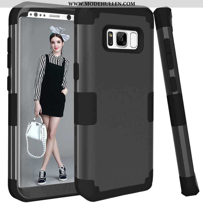 Hülle Samsung Galaxy S8 Schutz Sterne Handy Case Lila Anti-sturz