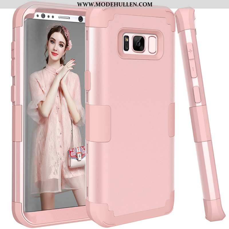 Hülle Samsung Galaxy S8 Schutz Sterne Handy Case Lila Anti-sturz