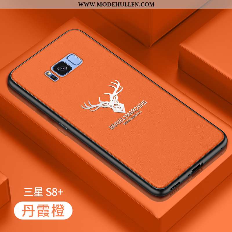 Hülle Samsung Galaxy S8+ Silikon Schutz Case Persönlichkeit Weiche Sterne Orange