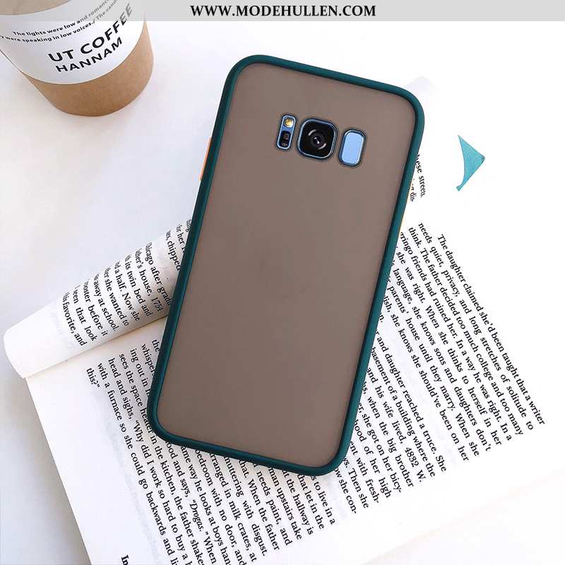 Hülle Samsung Galaxy S8 Transparent Nubuck Silikon Handy Weiche Case Rote