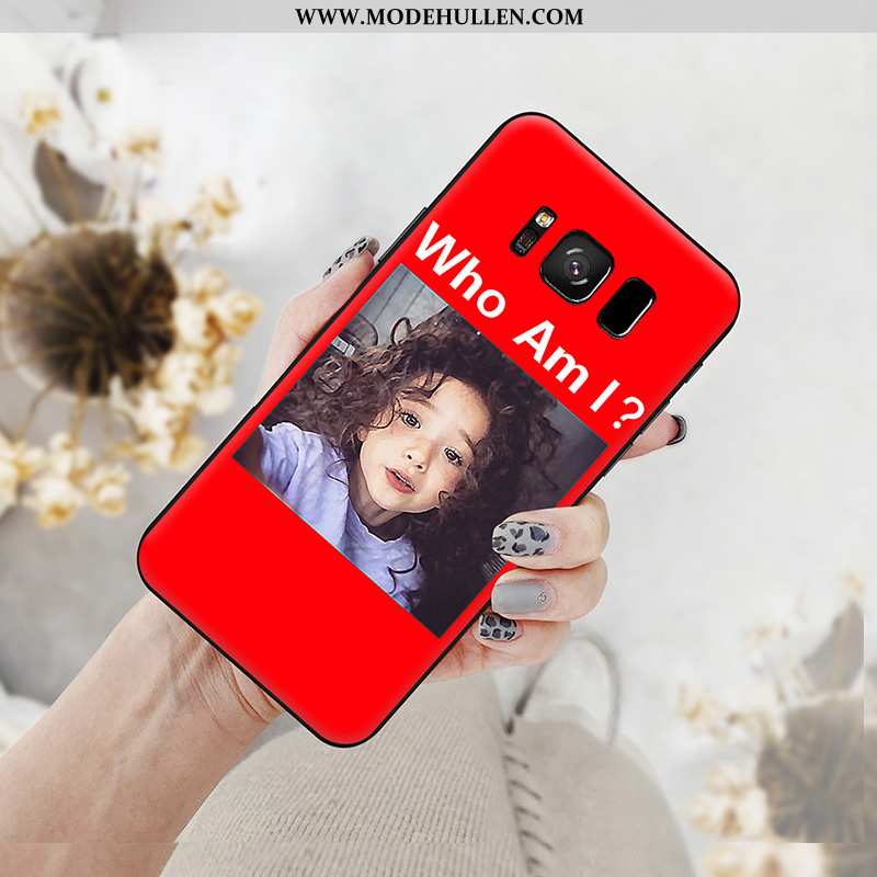 Hülle Samsung Galaxy S8+ Trend Silikon Weiß Handy Neu Case Netto Rot Weiße