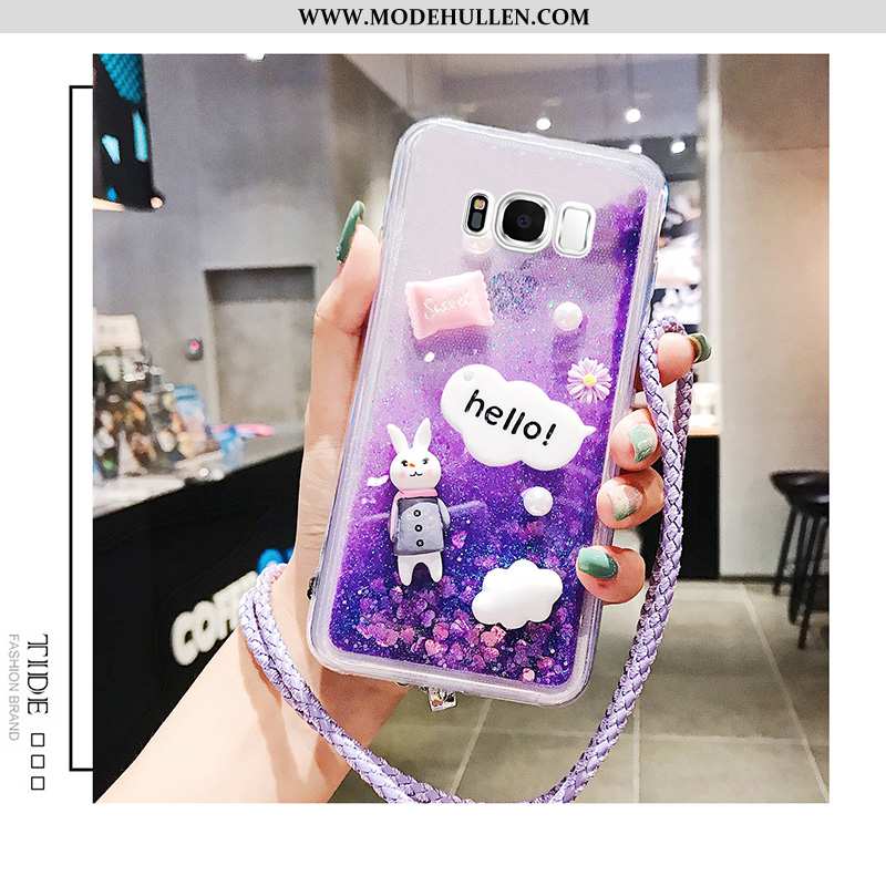 Hülle Samsung Galaxy S8+ Weiche Silikon Case Alles Inklusive Handy Trend Treibsand Rosa