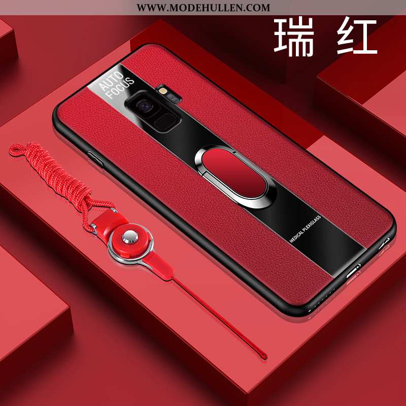Hülle Samsung Galaxy S9 Glas Trend Super Weiche Anti-sturz Silikon Rote