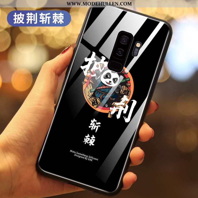 Hülle Samsung Galaxy S9+ Kreativ Trend Chinesische Art Blau Glas Neu