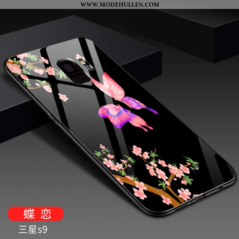 Hülle Samsung Galaxy S9 Nubuck Persönlichkeit Mode Spiegel Weiche Dünne Rosa
