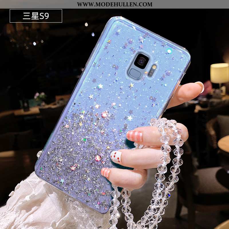 Hülle Samsung Galaxy S9 Persönlichkeit Kreativ Schutz Anti-sturz Sterne Weiche Silikon Weiße