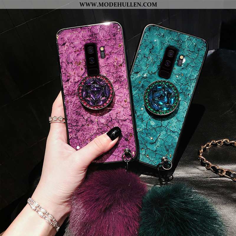 Hülle Samsung Galaxy S9+ Schutz Mode Anti-sturz Muster Case Handy Lila