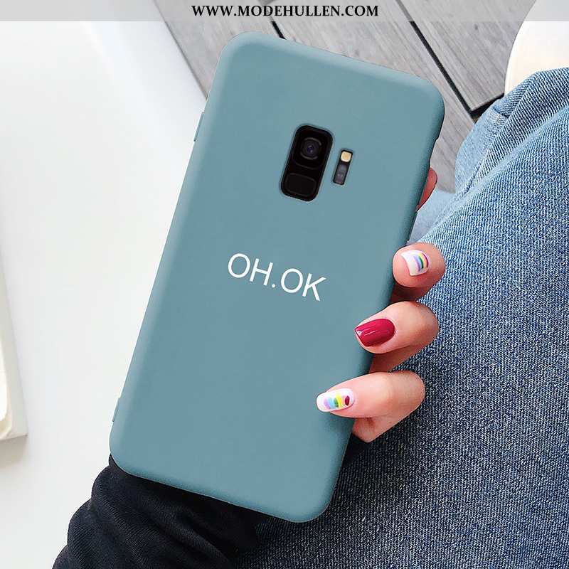 Hülle Samsung Galaxy S9 Silikon Schutz Anti-sturz High-end Trend Liebe Kreativ Grün