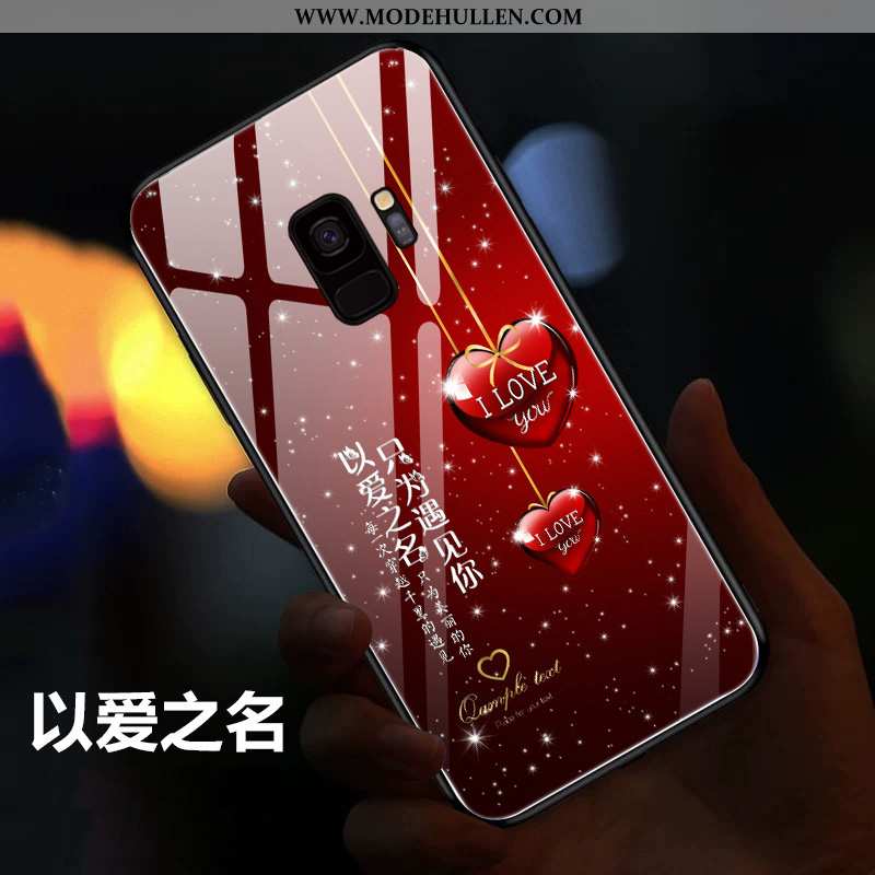 Hülle Samsung Galaxy S9 Silikon Schutz Kreativ High-end Dünne Netto Rot Rote