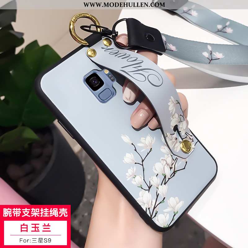 Hülle Samsung Galaxy S9 Silikon Schutz Weiß Karikatur Clutch Case Alles Inklusive Weiße