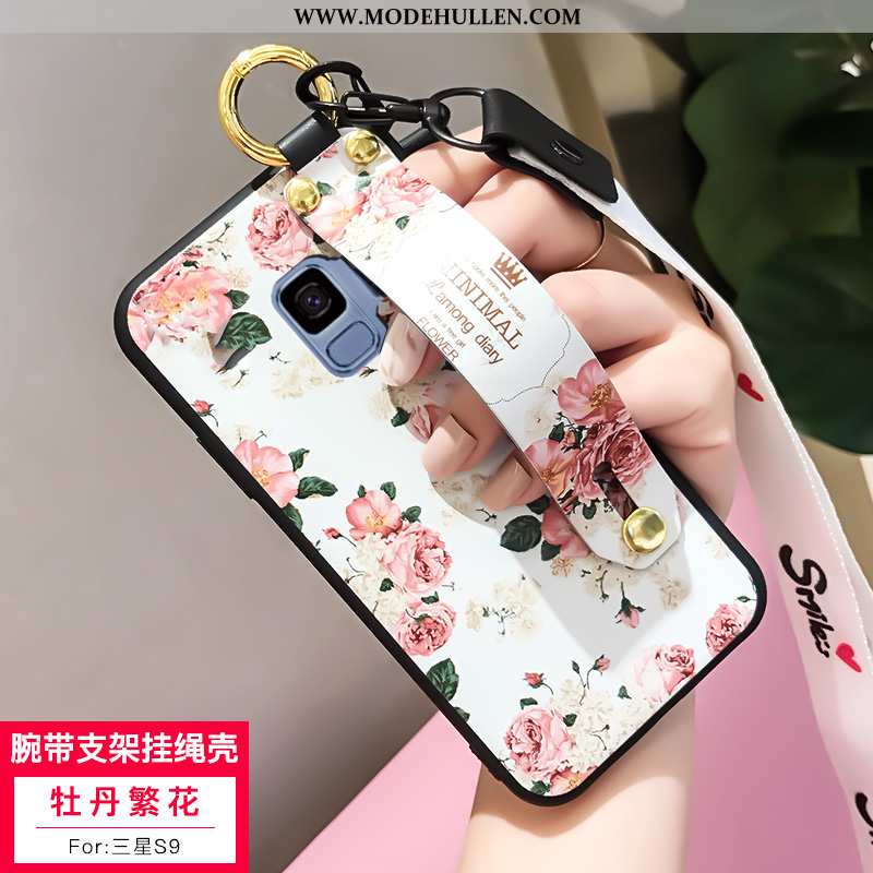 Hülle Samsung Galaxy S9 Silikon Schutz Weiß Karikatur Clutch Case Alles Inklusive Weiße