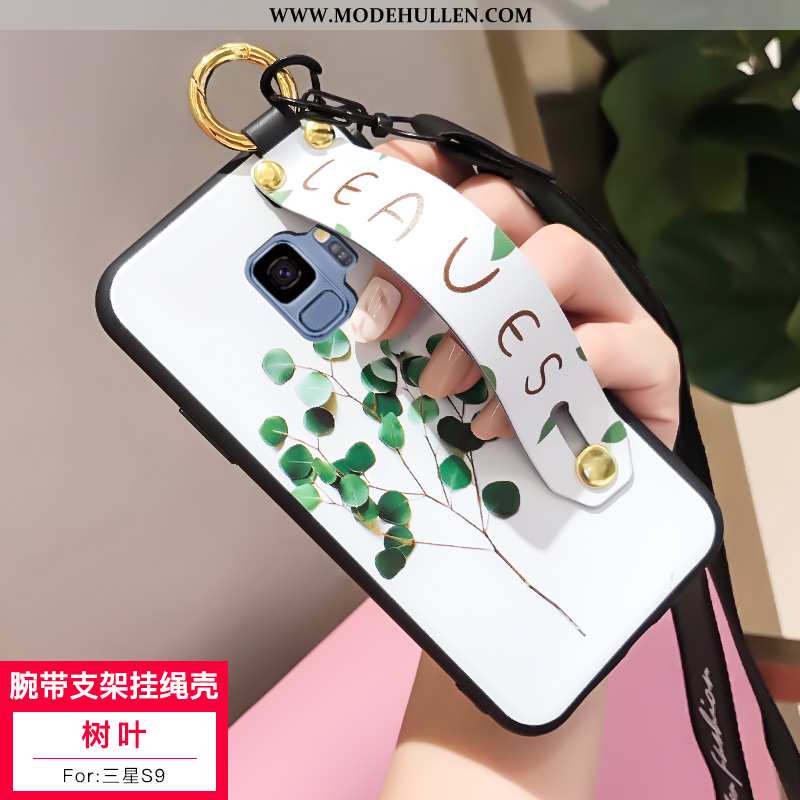 Hülle Samsung Galaxy S9 Silikon Schutz Weiß Karikatur Clutch Case Alles Inklusive Weiße