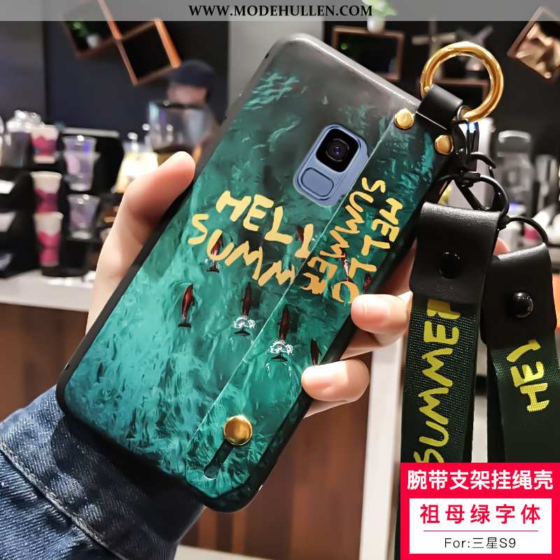 Hülle Samsung Galaxy S9 Silikon Schutz Weiß Karikatur Clutch Case Alles Inklusive Weiße