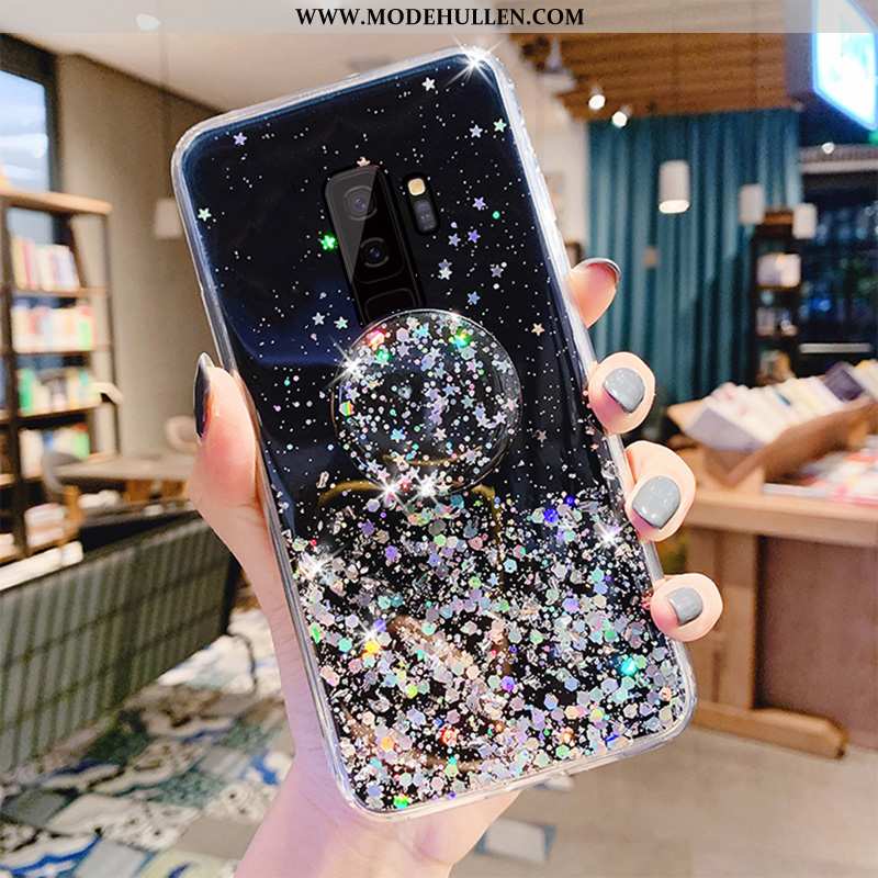 Hülle Samsung Galaxy S9+ Transparent Kreativ Sterne Frisch Anti-sturz Handy Rosa