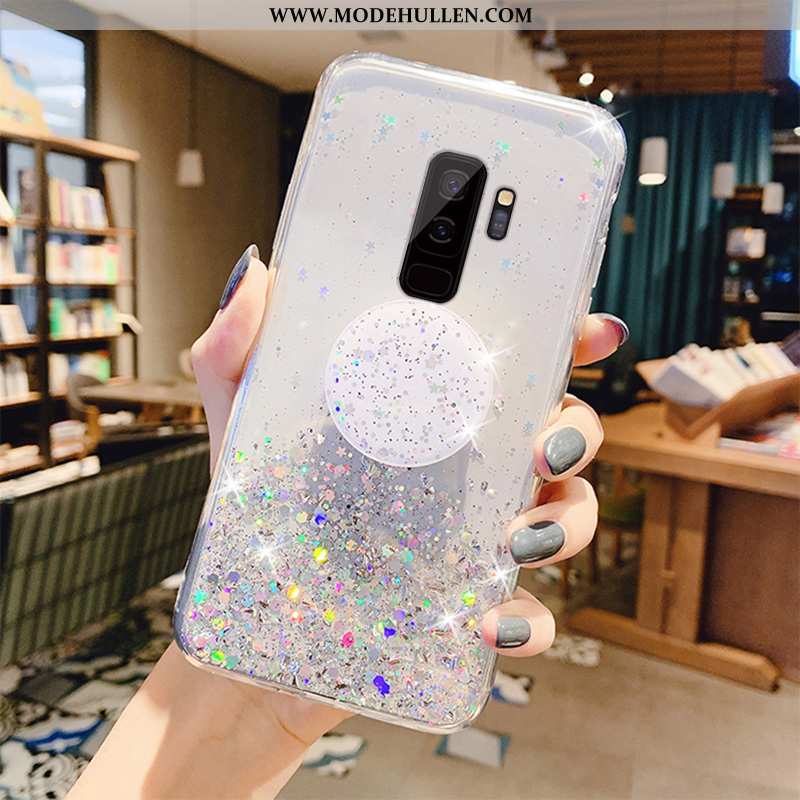 Hülle Samsung Galaxy S9+ Transparent Kreativ Sterne Frisch Anti-sturz Handy Rosa