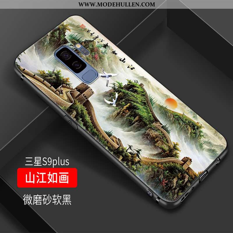 Hülle Samsung Galaxy S9+ Trend Weiche Handy Alles Inklusive Chinesische Art Kreativ Elegant Lila