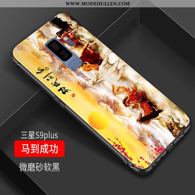 Hülle Samsung Galaxy S9+ Trend Weiche Handy Alles Inklusive Chinesische Art Kreativ Elegant Lila