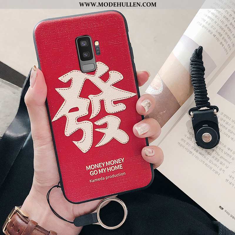 Hülle Samsung Galaxy S9+ Weiche Silikon Groß Case Handy Neu Rote