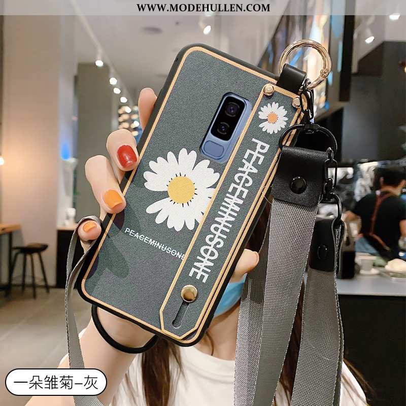 Hülle Samsung Galaxy S9+ Weiche Silikon Grün Gemalt Kreativ Case Handy
