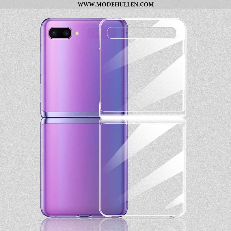 Hülle Samsung Z Flip Dünne Schutz Weiß Sterne Case Falten Weiße