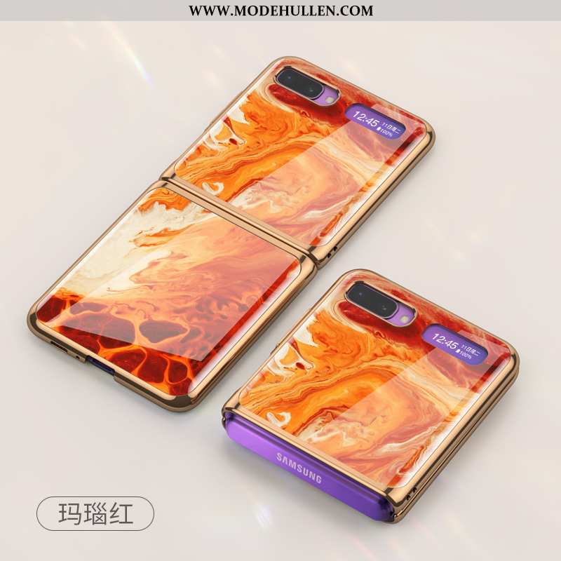 Hülle Samsung Z Flip Schutz Anti-sturz Handy Schwer Alles Inklusive Falten Sterne Blau