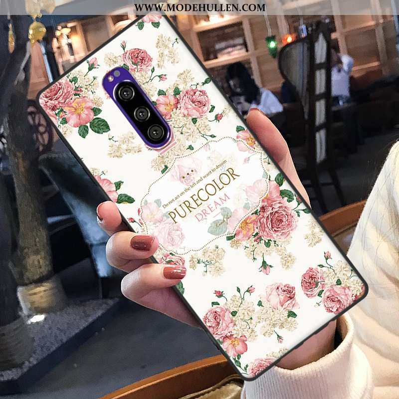 Hülle Sony Xperia 1 Hängende Verzierungen Karikatur Schutz Nette Rosa Case Silikon