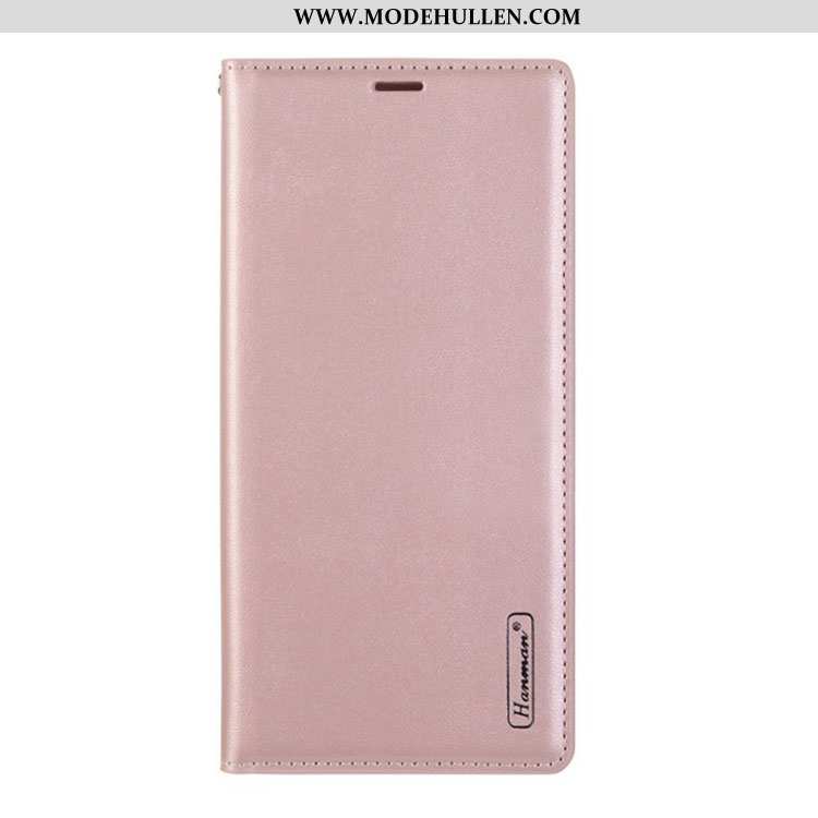 Hülle Sony Xperia 1 Ii Lederhülle Echt Leder Handy Rosa Case Folio Magnetismus