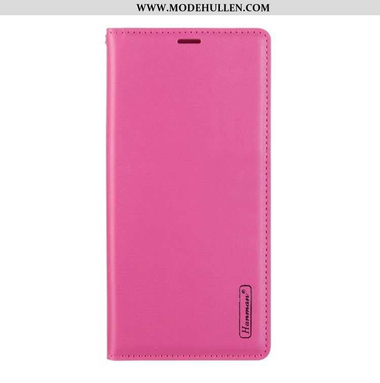 Hülle Sony Xperia 1 Ii Lederhülle Echt Leder Handy Rosa Case Folio Magnetismus