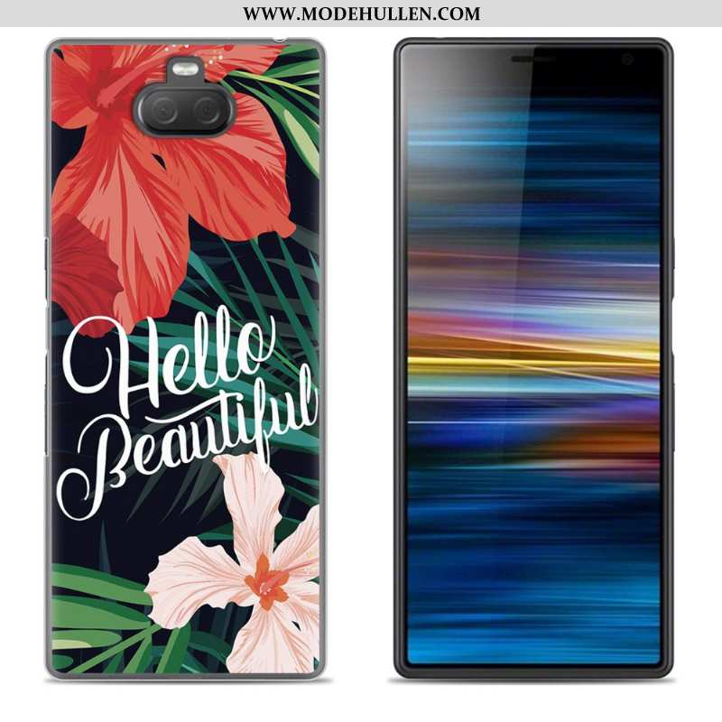 Hülle Sony Xperia 10 Plus Kreativ Weiche Case Silikon Einfassung Handy Grün