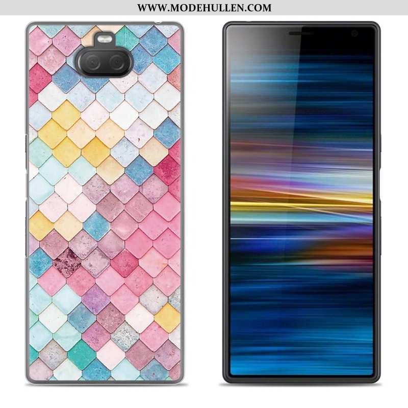 Hülle Sony Xperia 10 Plus Kreativ Weiche Case Silikon Einfassung Handy Grün