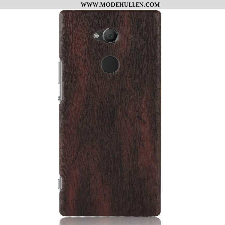 Hülle Sony Xperia L2 Aus Holz Schutz Muster Qualität Case Verschleißfeste Braun