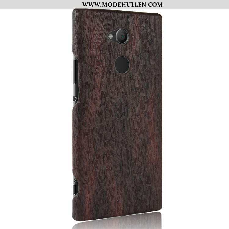 Hülle Sony Xperia L2 Aus Holz Schutz Muster Qualität Case Verschleißfeste Braun