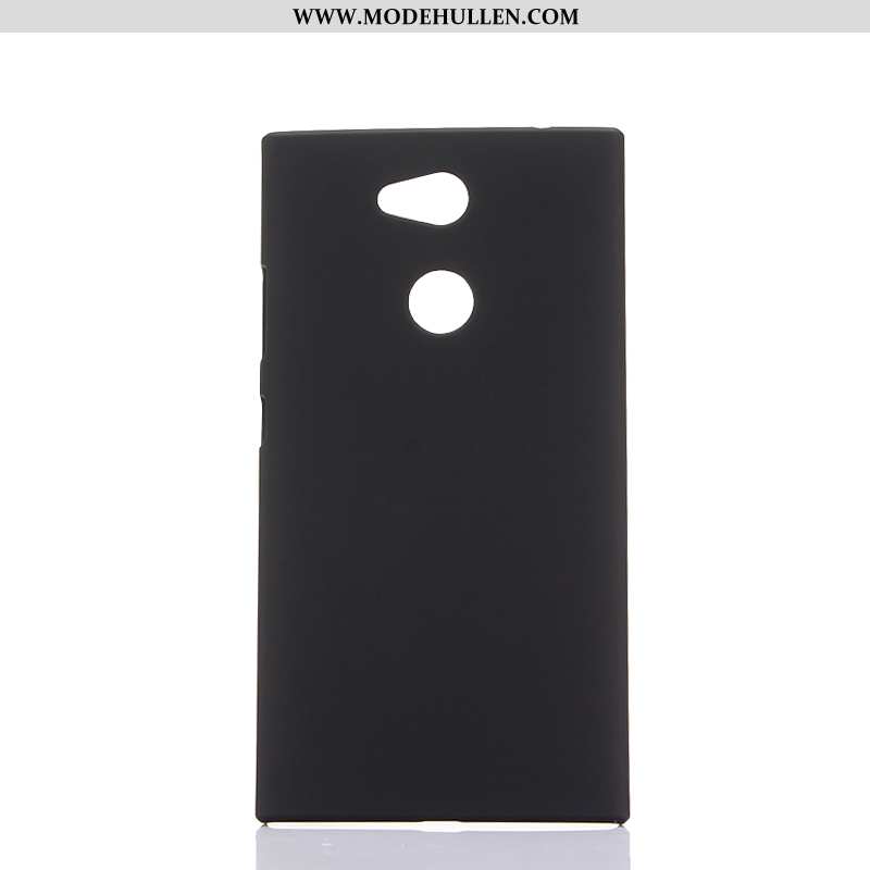 Hülle Sony Xperia L2 Schutz Nubuck Blau Handy Case