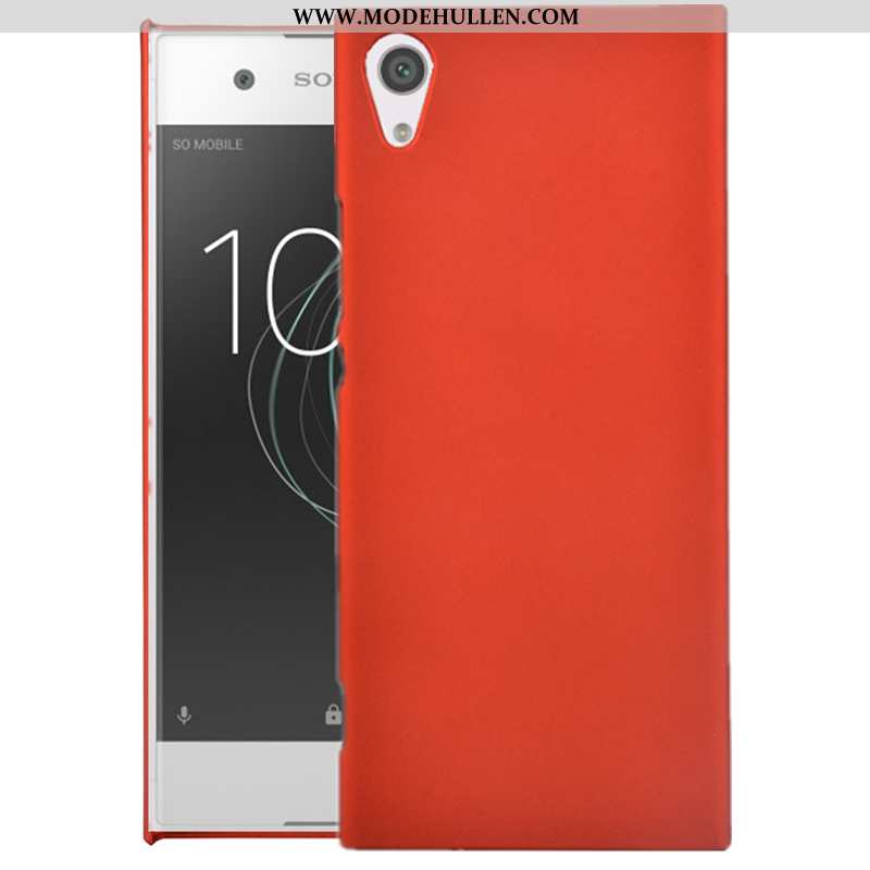 Hülle Sony Xperia Xa Nubuck Schutz Schwer Rot Case Handy Rote